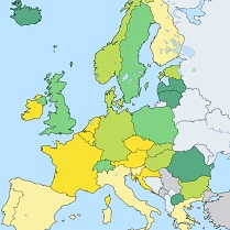 European GDP 2014 Map 209x209