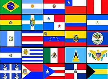 Latin America Flags